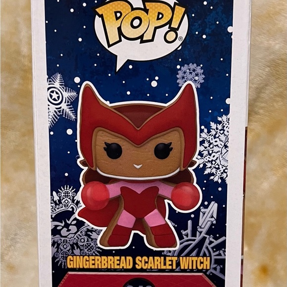 Funko Pop Marvel Gingerbread Scarlet Witch #940 Disney Wanda Maximoff - Picture 2 of 3